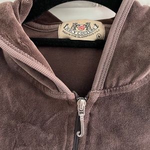 Juicy Courture Velour Hoodie - Brown